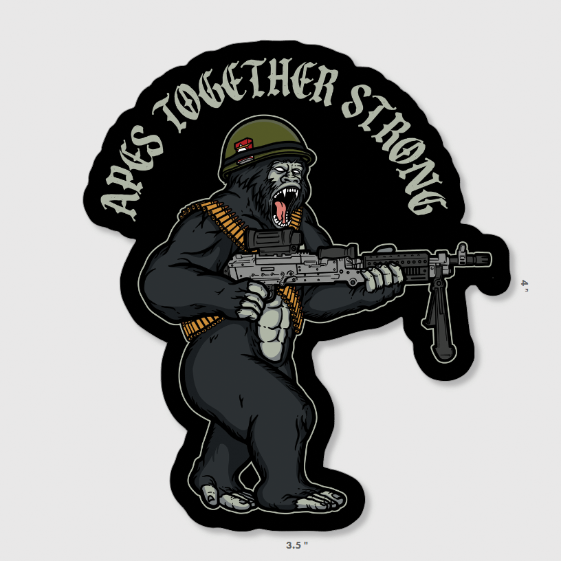 Apes Together Strong Sticker Goons Up