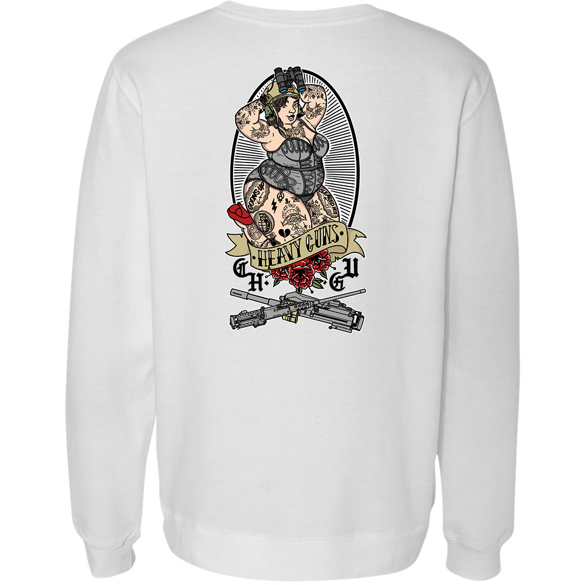 Heavy Guns Pin Up Sweatshirt