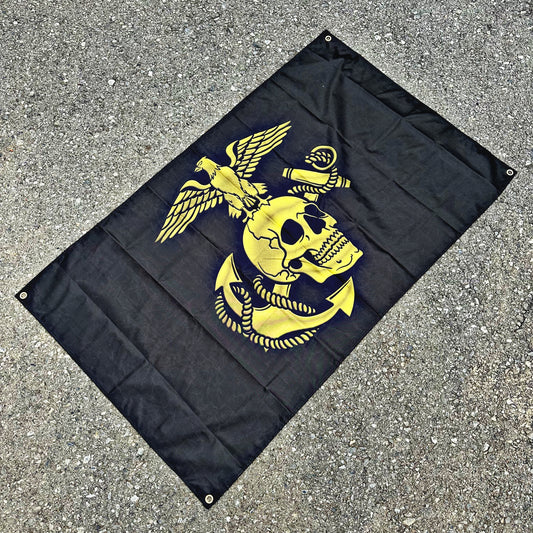 Eagle Skull and Anchor Flag