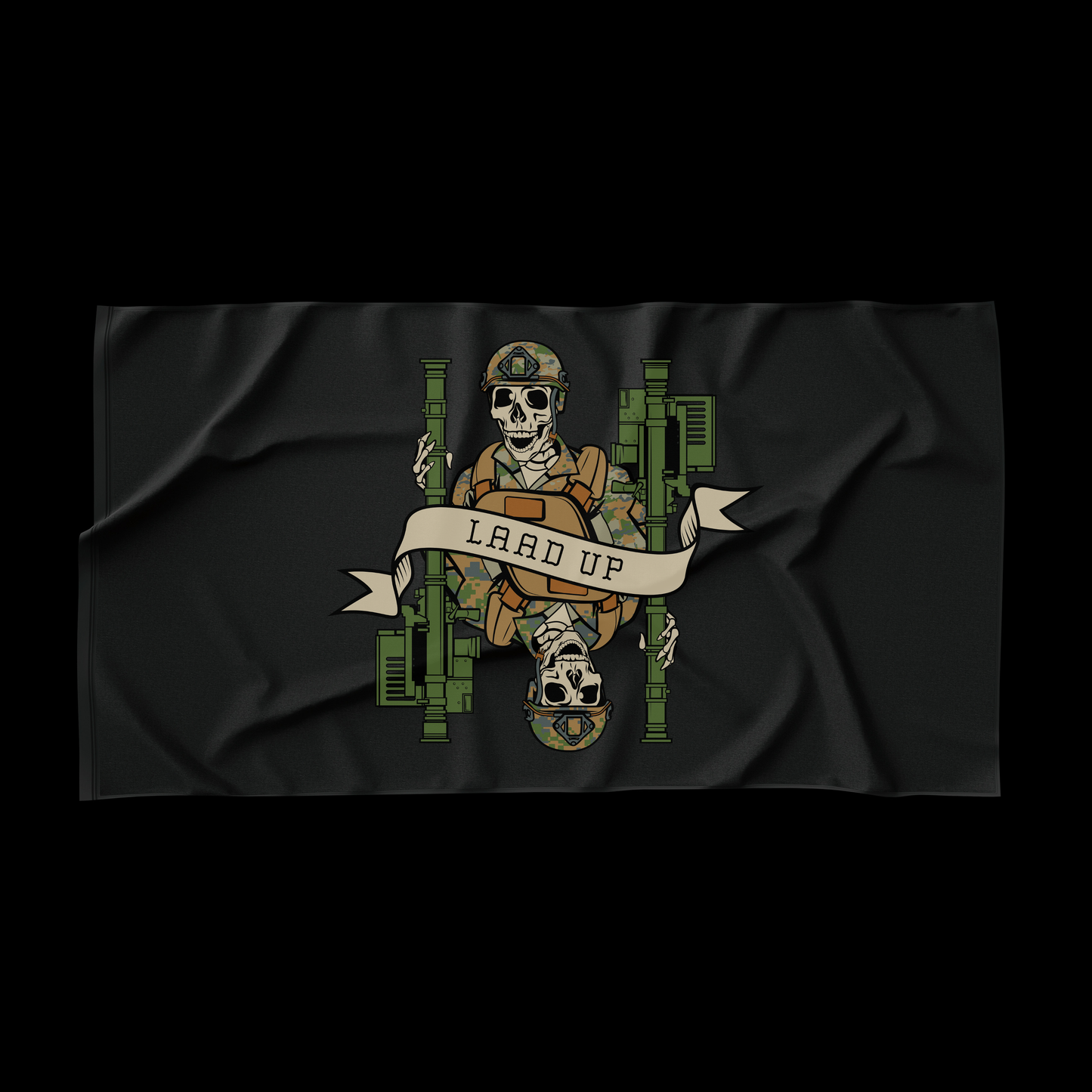 LAAD Gunner Death Card Flag