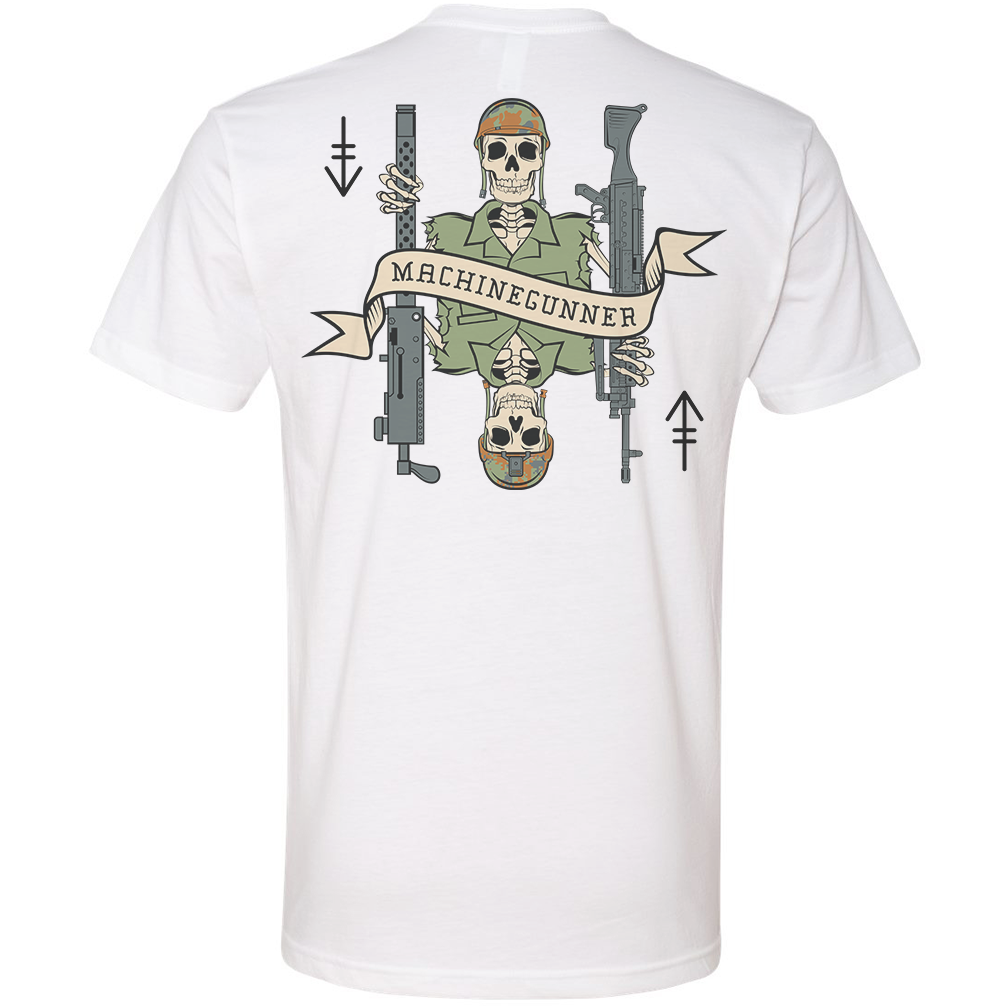 Machine Gunner Death Card Tee