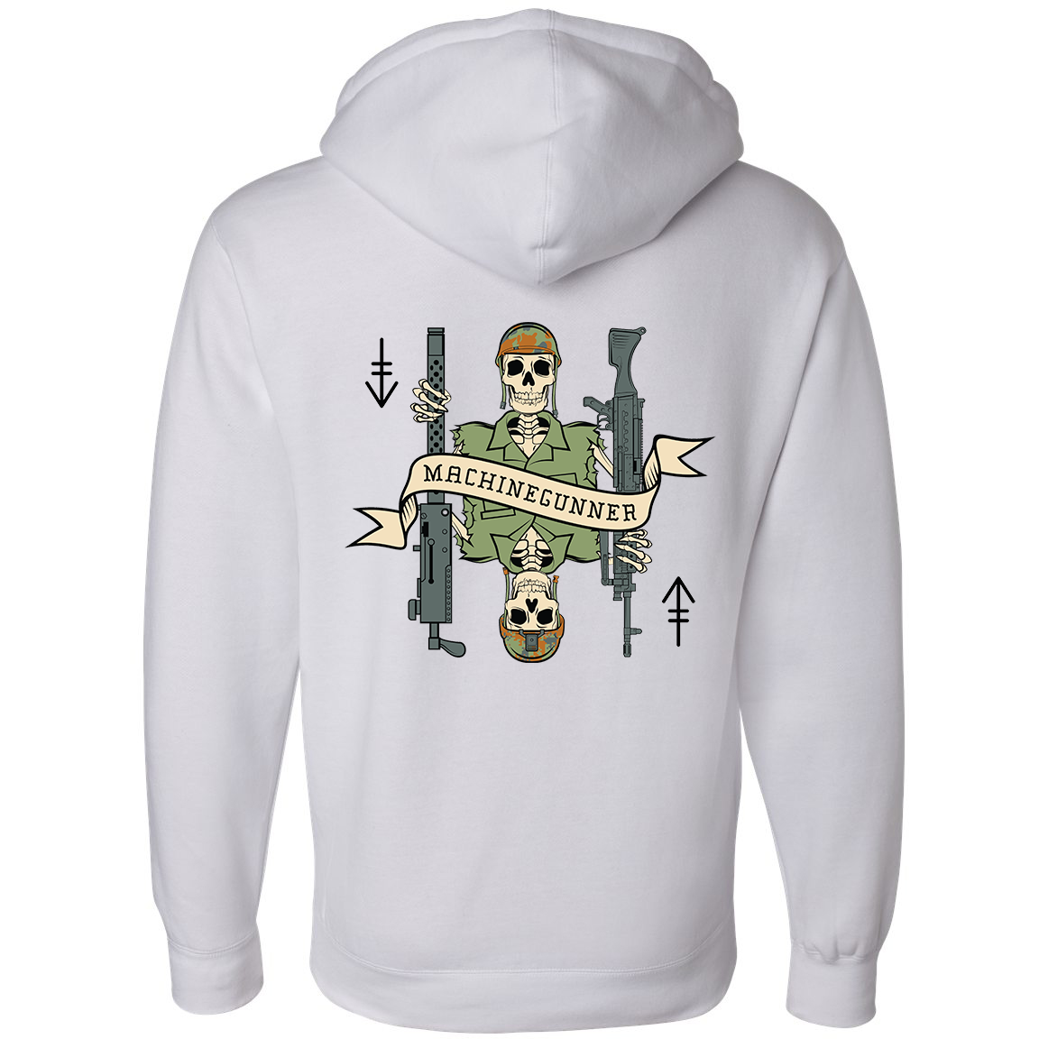 Machine Gunner Death Card Hoodie – Goons Up