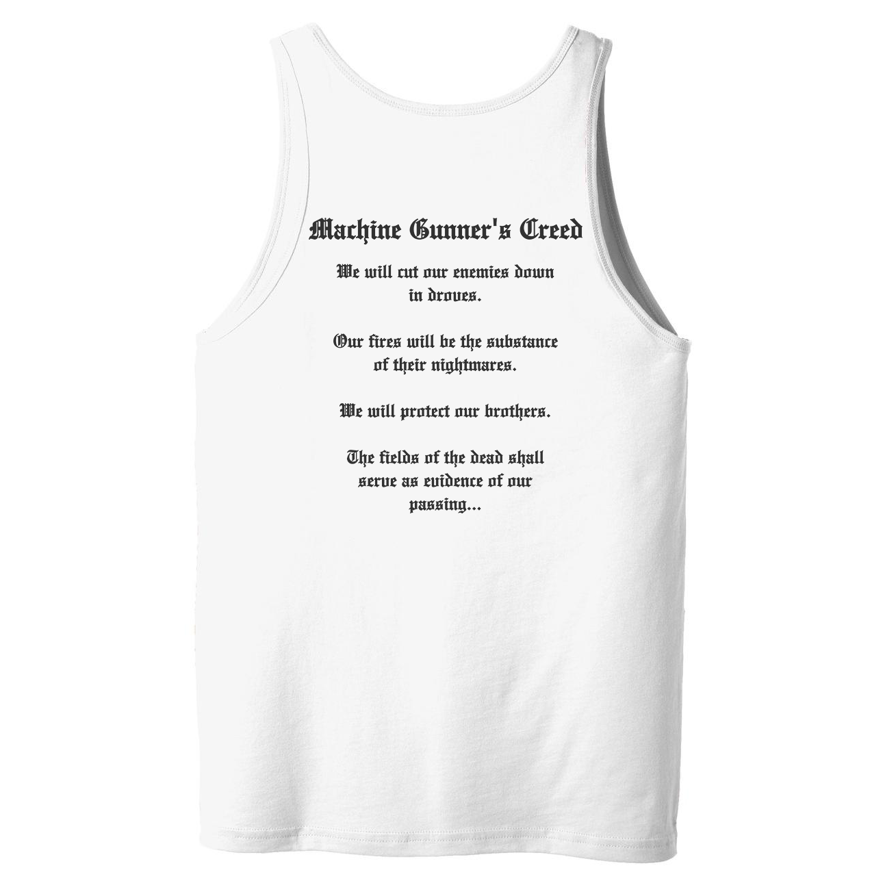 Machine Gunner's Creed Tank
