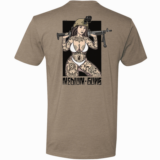 Medium Guns Pin Up Tee