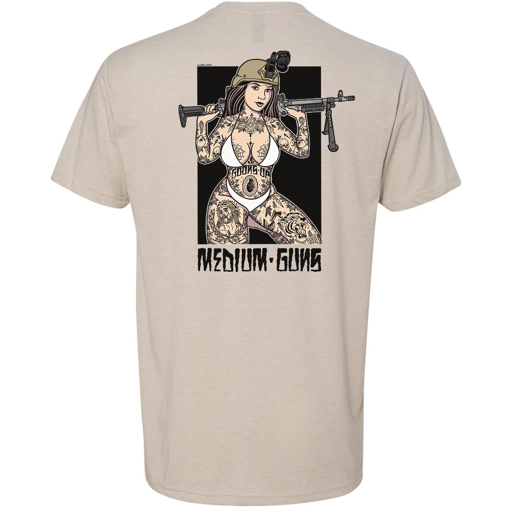 Medium Guns Pin Up Tee