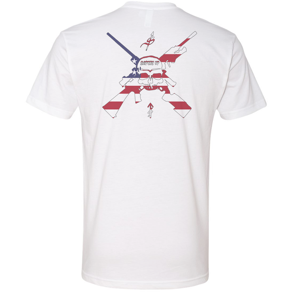 Snipers Up American Flag Tee