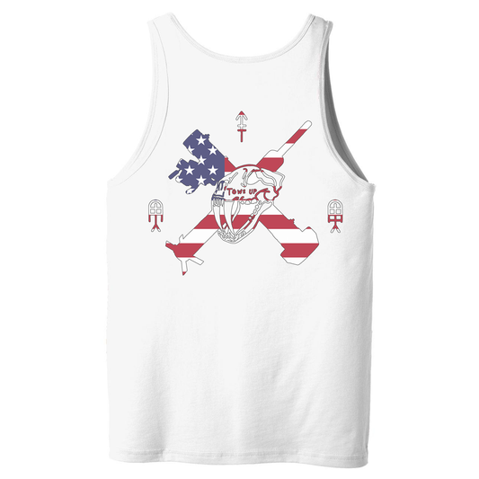 Tows Up American Flag Tank