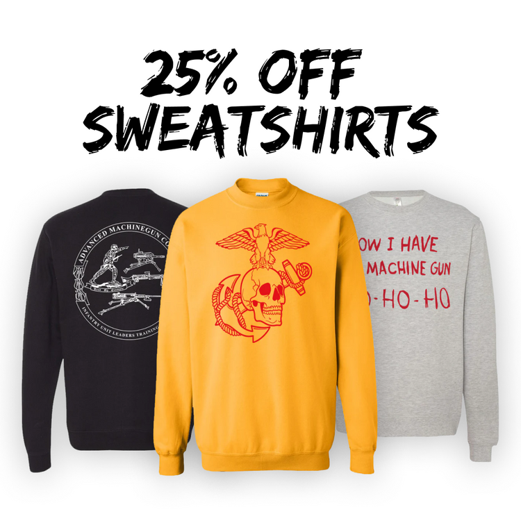 25% OFF ALL Sweatshirts
