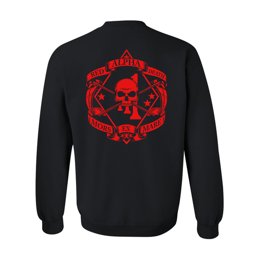 1st Battalion 1st Marines Alpha Red Death Sweatshirt