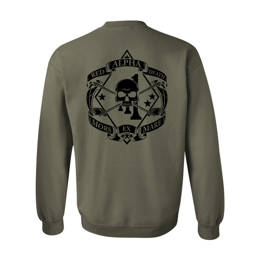 1st Battalion 1st Marines Alpha Red Death Sweatshirt