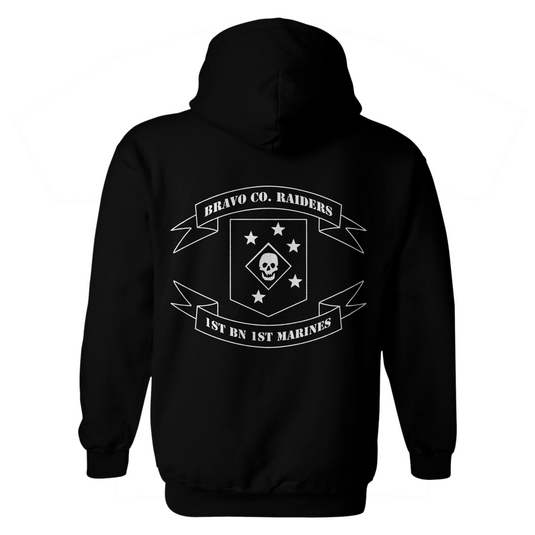 1st Battalion 1st Marines Bravo Company Raiders Hoodie