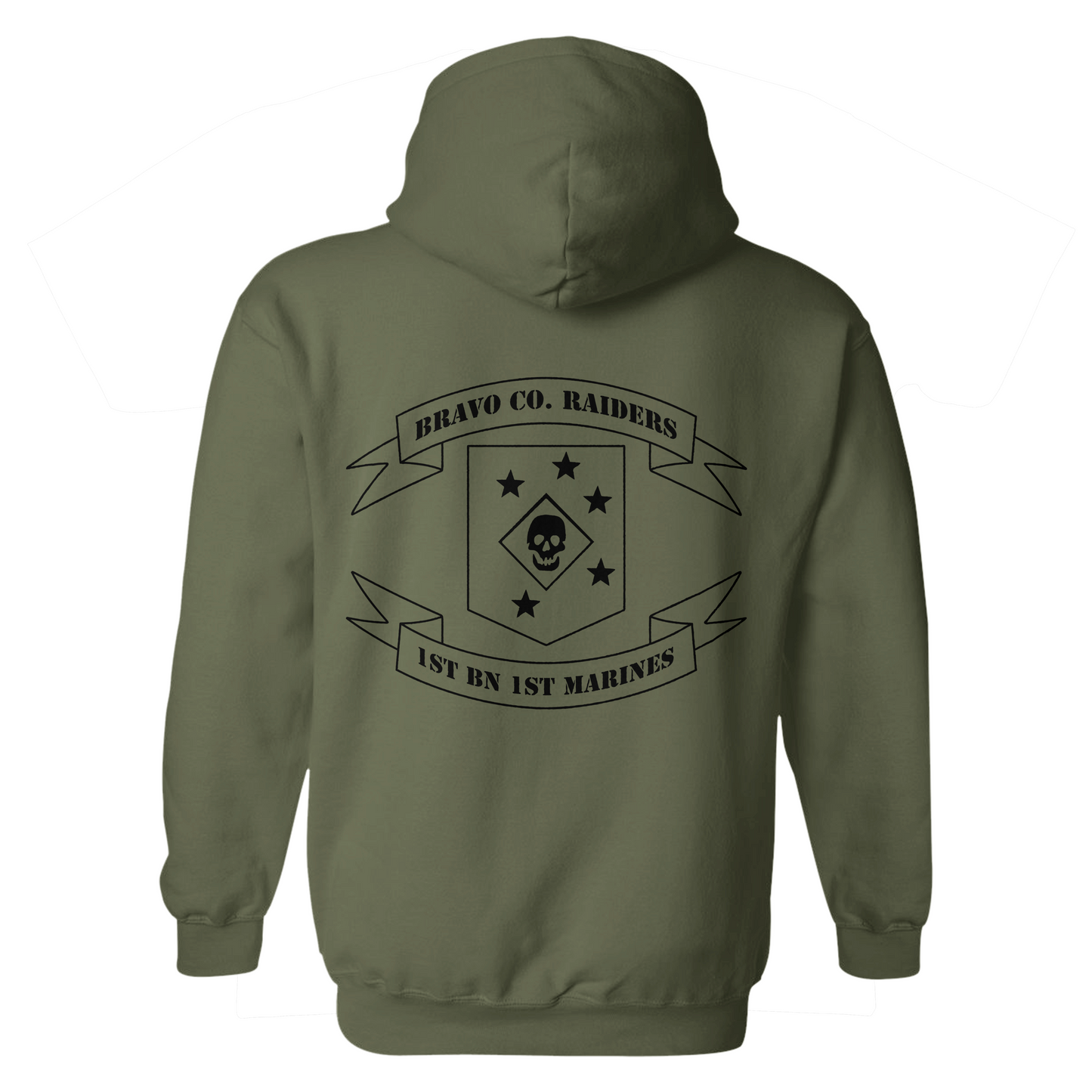 1st Battalion 1st Marines Bravo Company Raiders Hoodie