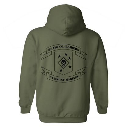 1st Battalion 1st Marines Bravo Company Raiders Hoodie