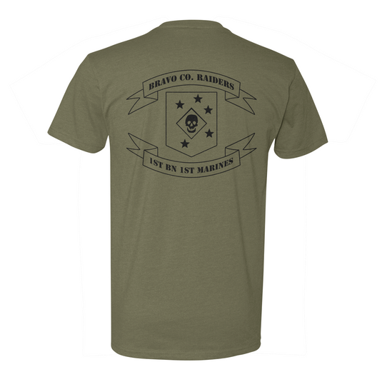 1st Battalion 1st Marines Bravo Company Raiders Tee