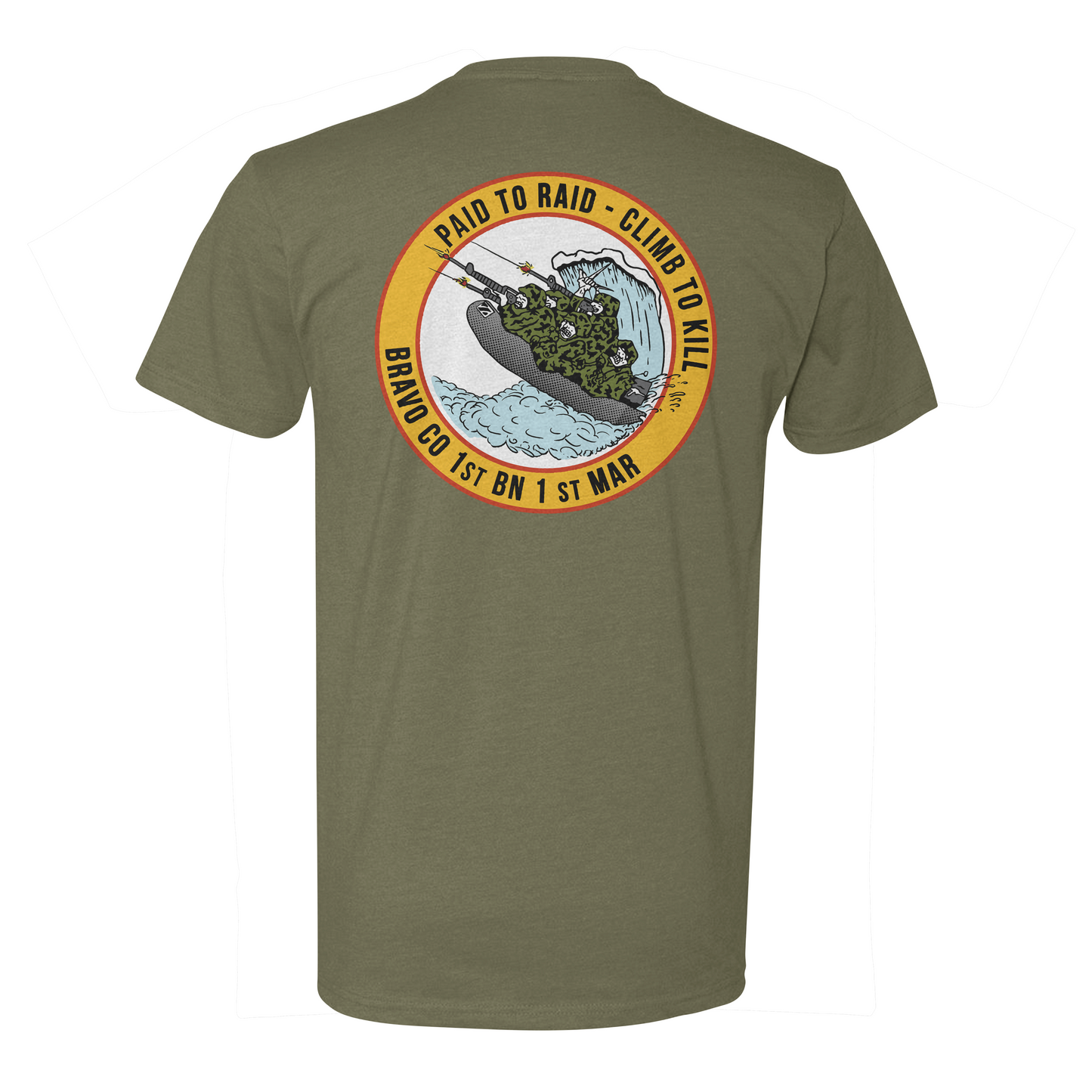 1/1 Bravo "Paid to Raid - Climb to Kill" Tee