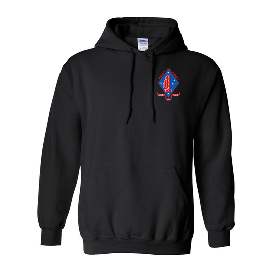 1st Battalion 1st Marines Alpha Red Death Hoodie