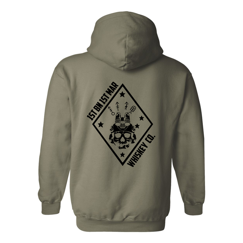 Load image into Gallery viewer, 1st Battalion 1st Marines Whiskey Company Hoodie
