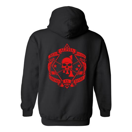 1st Battalion 1st Marines Alpha Red Death Hoodie