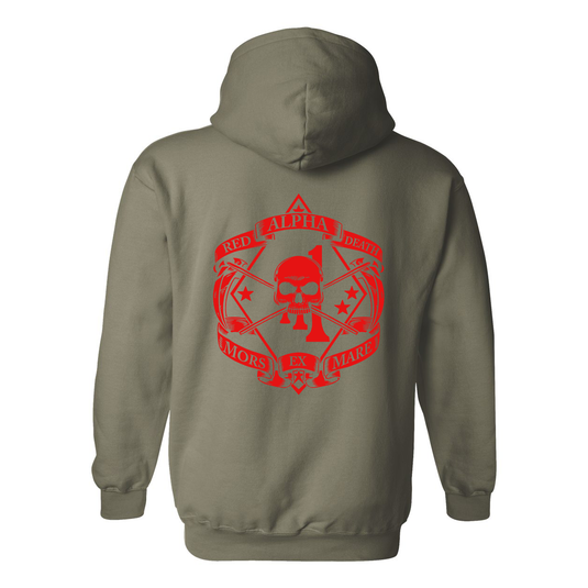 1st Battalion 1st Marines Alpha Red Death Hoodie