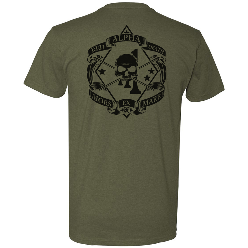 Load image into Gallery viewer, 1st Battalion 1st Marines Alpha Red Death Tee
