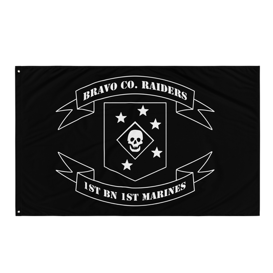1st Battalion 1st Marines Bravo Company Raiders Flag