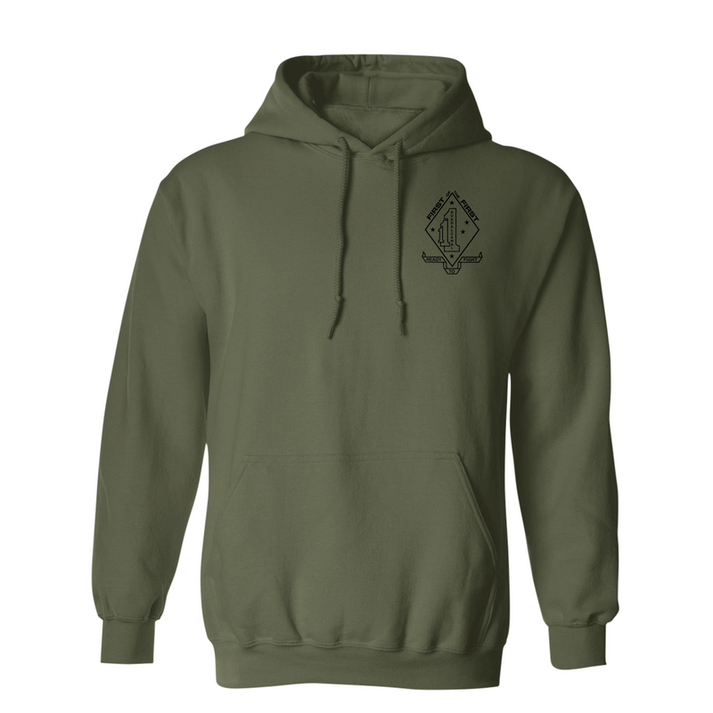 Load image into Gallery viewer, 1st Battalion 1st Marines Bravo Company Raiders Hoodie
