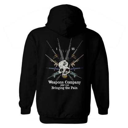 1st Battalion 25th Marines Weapons Company OEF 11-2 Hoodie