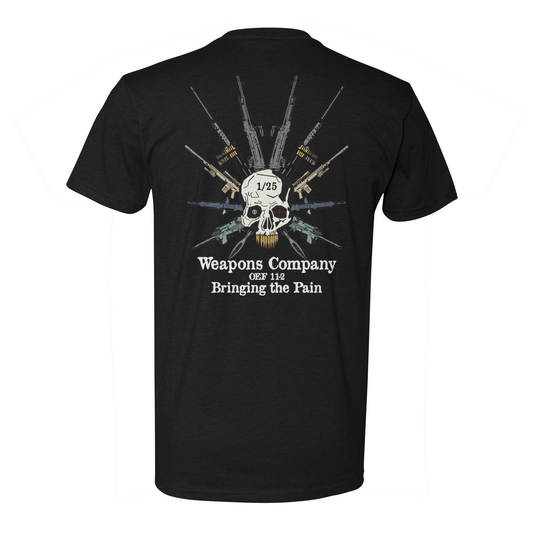 1st Battalion 25th Marines Weapons Company OEF 11-2 Tee