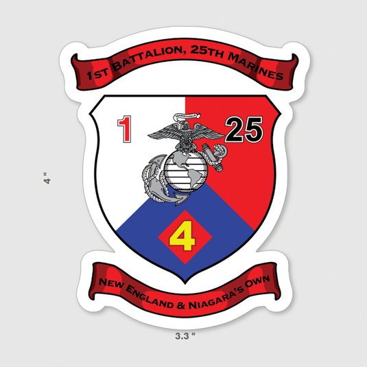 1st Battalion 25th Marines Sticker