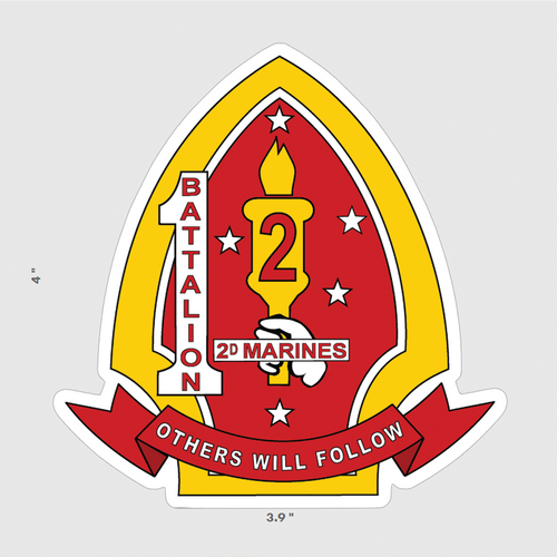 1st Battalion 2d Marines Sticker