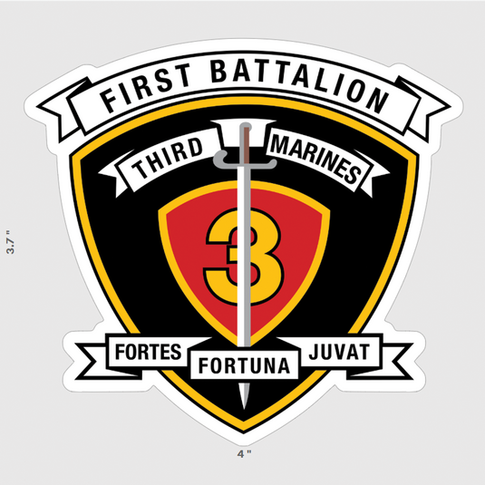 1st Battalion 3d Marines Sticker