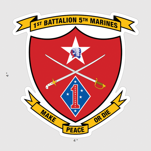 1st Battalion 5th Marines Sticker