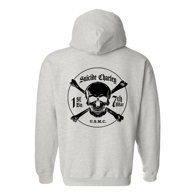 Load image into Gallery viewer, 1st Battalion 7th Marines Suicide Charley Hoodie
