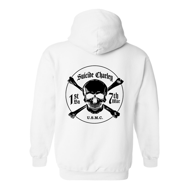 Load image into Gallery viewer, 1st Battalion 7th Marines Suicide Charley Hoodie
