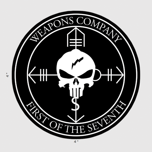 1st Battalion 7th Marines Weapons Company Sticker