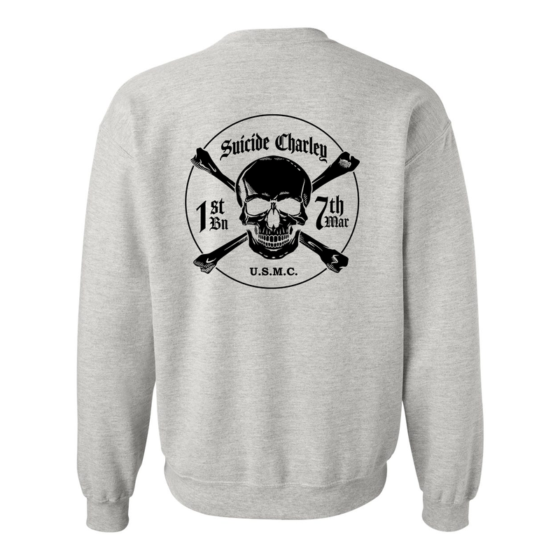 Load image into Gallery viewer, 1st Battalion 7th Marines Suicide Charley Sweatshirt
