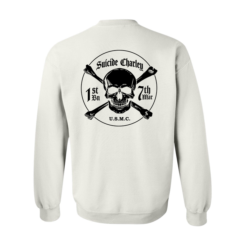 Load image into Gallery viewer, 1st Battalion 7th Marines Suicide Charley Sweatshirt
