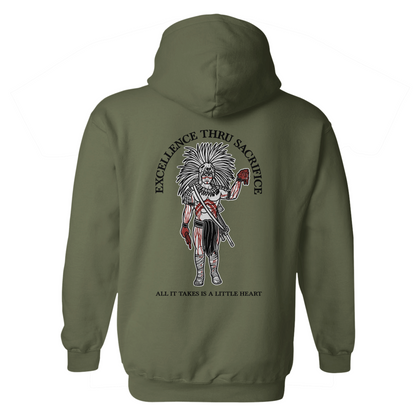 1/8 Aztec "Excellence Through Sacrifice" Hoodie