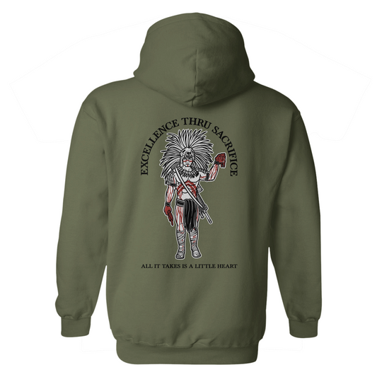 1/8 Aztec "Excellence Through Sacrifice" Hoodie