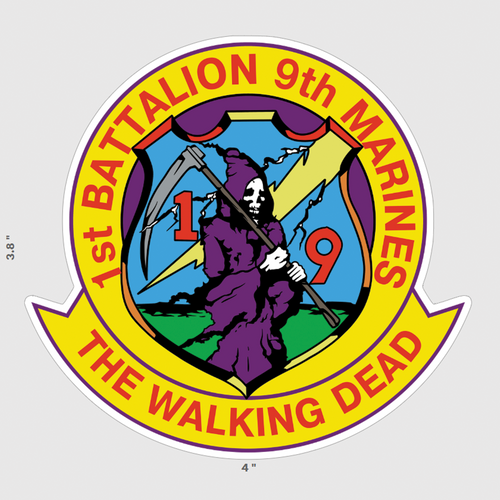 1st Battalion 9th Marines Sticker