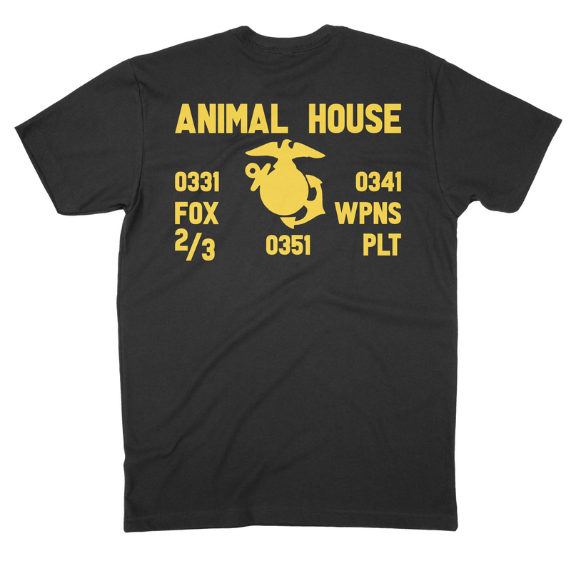 Load image into Gallery viewer, 2d Battalion 3d Marines Fox Weapons &quot;Animal House&quot; Tee
