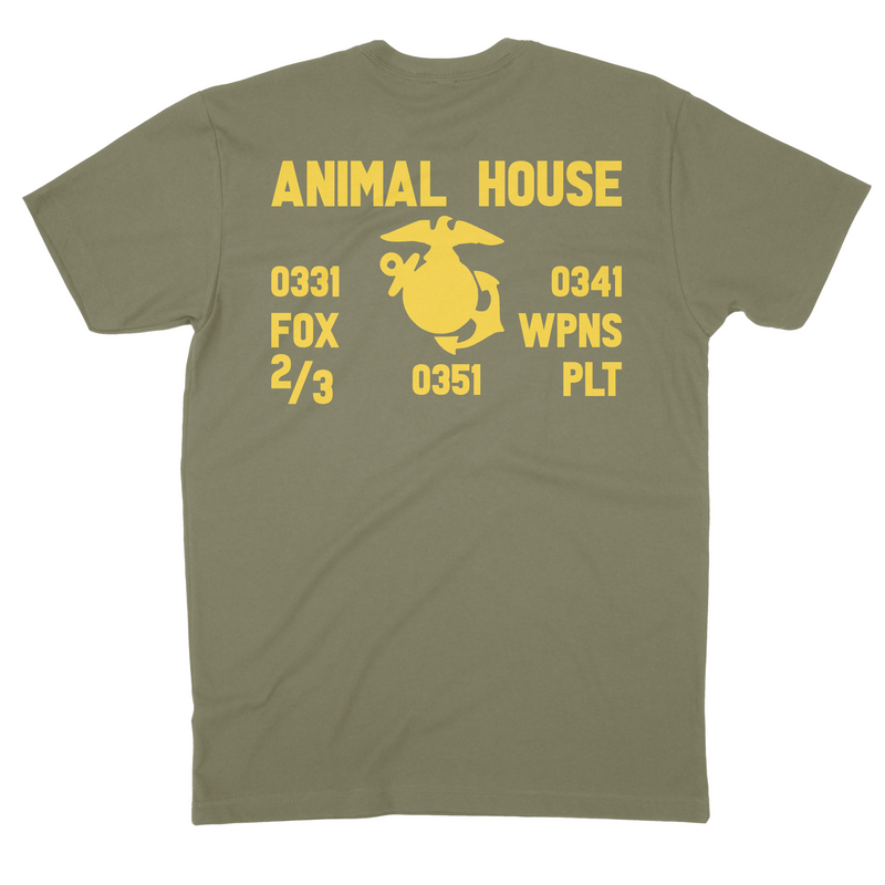 Load image into Gallery viewer, 2d Battalion 3d Marines Fox Weapons &quot;Animal House&quot; Tee
