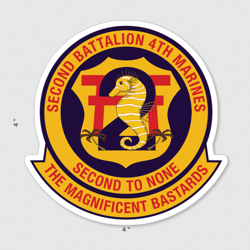 2d Battalion 4th Marines Sticker