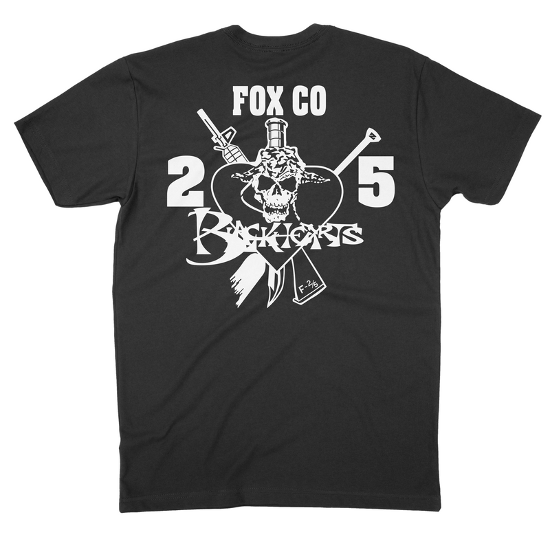 Load image into Gallery viewer, 2d Battalion 5th Marines Fox &quot;Blackhearts&quot; Tee
