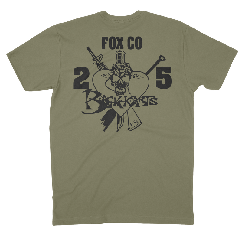 Load image into Gallery viewer, 2d Battalion 5th Marines Fox &quot;Blackhearts&quot; Tee
