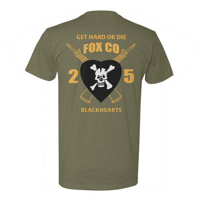 2/5 Fox Blackhearts "Get Hard or Die" Tee