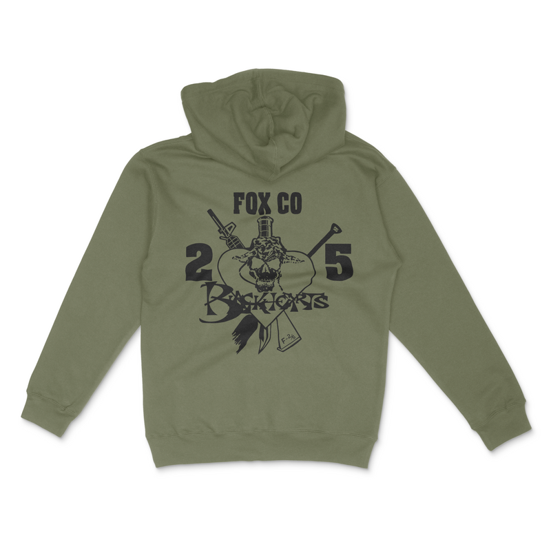 Load image into Gallery viewer, 2d Battalion 5th Marines Fox &quot;Blackhearts&quot; Hoodie
