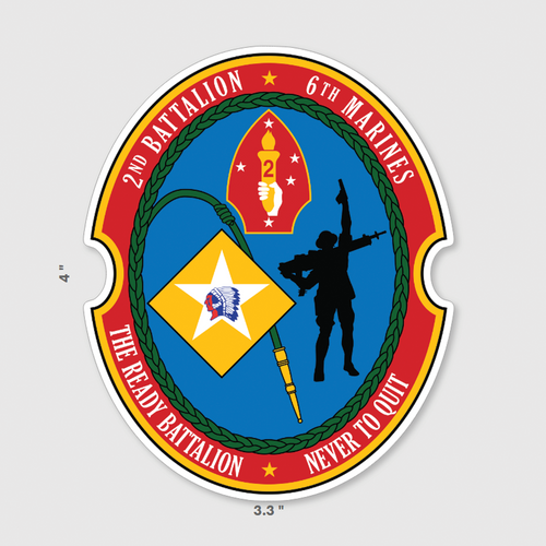 2d Battalion 6th Marines Sticker