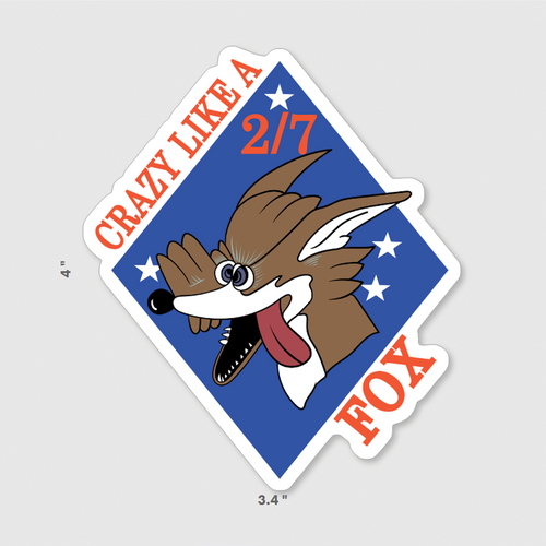 2d Battalion 7th Marines Fox Company Sticker