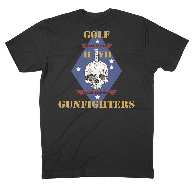 Load image into Gallery viewer, 2d Battalion 7th Marines Golf &quot;Gunfighters&quot; Tee
